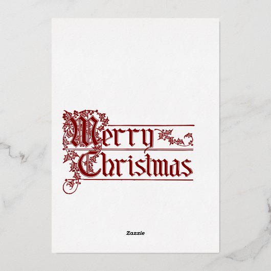  afbeelding kerstmis en nieuwjaar folie feestdagenkaart (Achterkant)