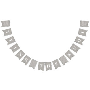 Afbeelding: Knot Bunting Banner Flags - Grijs