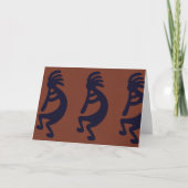 Afbeelding Kokopelli van het afspelen van flute, z Kaart (Voorkant)