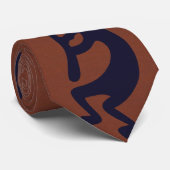 Afbeelding Kokopelli van het afspelen van flute, z Stropdas (Opgerold)