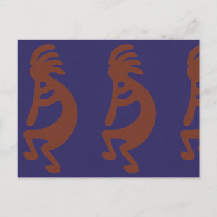 Afbeelding Kokopelli voor flute afspelen - Rust Re Briefkaart
