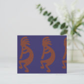 Afbeelding Kokopelli voor flute afspelen - Rust Re Kaart (Staand voorkant)