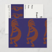 Afbeelding Kokopelli voor flute afspelen - Rust Re Kaart (Voorkant / Achterkant)