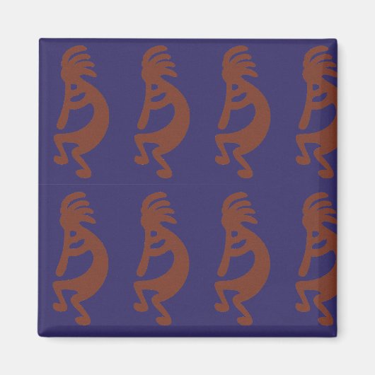 Afbeelding Kokopelli voor flute afspelen - Rust Re Magneet (Voorkant)