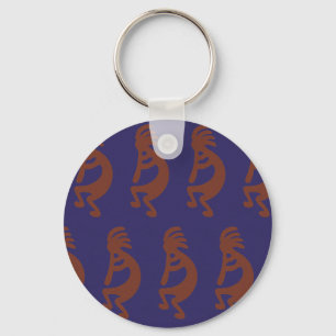 Afbeelding Kokopelli voor flute afspelen - Rust Re Sleutelhanger