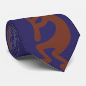 Afbeelding Kokopelli voor flute afspelen - Rust Re Stropdas (Opgerold)