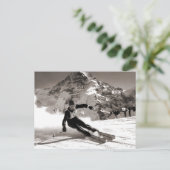 afbeelding, Lauberhorn race Briefkaart (Staand voorkant)