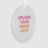 Afbeelding Logo foto eenvoudig leeg Ornament (voorkant)