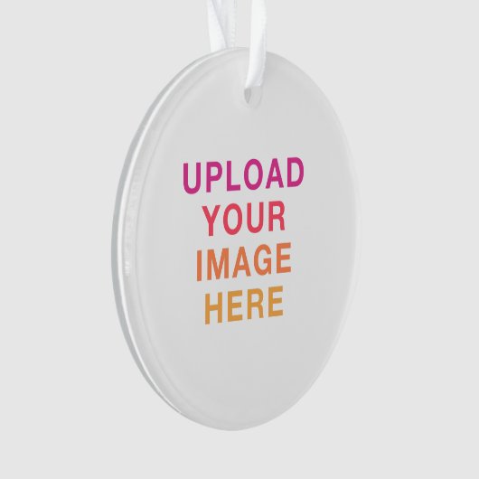 Afbeelding Logo foto eenvoudig leeg Ornament (voorkant)