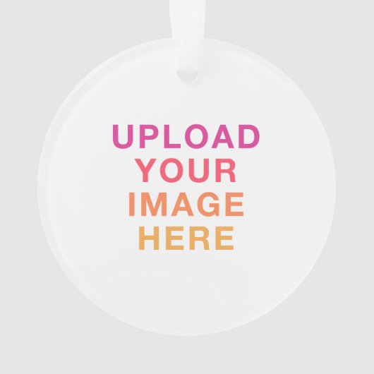 Afbeelding Logo foto eenvoudig leeg Ornament (achterkant)