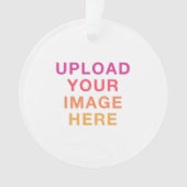 Afbeelding Logo foto eenvoudig leeg Ornament (voorkant)