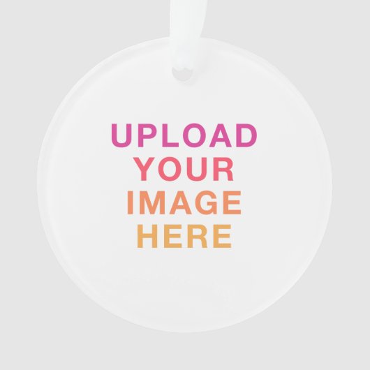 Afbeelding Logo foto eenvoudig leeg Ornament (voorkant)