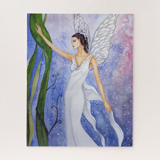 Afbeelding Lotus Fairy Schilderen door Farida Gree Legpuzzel (Verticaal)