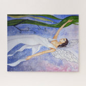 Afbeelding Lotus Fairy Schilderen door Farida Gree Legpuzzel (Horizontaal)