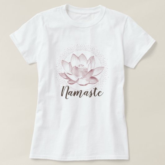 Afbeelding Lotus Flower Yoga Namaste Wellness T-shirt (Design voorkant)