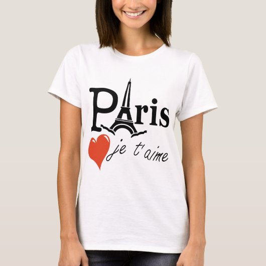 afbeelding love paris t-shirt (Voorkant)