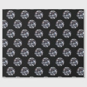 Afbeelding met aangezicht elegant Diamond Gem-patr Cadeaupapier (Vlak)