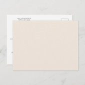 Afbeelding met de hand getekende herinnering RSVP  Uitnodiging Briefkaart (Voorkant / Achterkant)