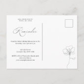 Afbeelding met de hand getekende herinnering RSVP Uitnodiging Briefkaart (Achterkant)