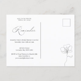 Afbeelding met de hand getekende herinnering RSVP  Uitnodiging Briefkaart