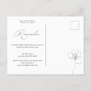 Afbeelding met de hand getekende herinnering RSVP  Uitnodiging Briefkaart