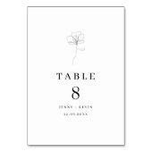 Afbeelding met de hand getrokken bloemenkaart kaart (Achterkant)