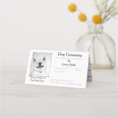 afbeelding met een grappige hond afsprakenkaart (Voorkant)