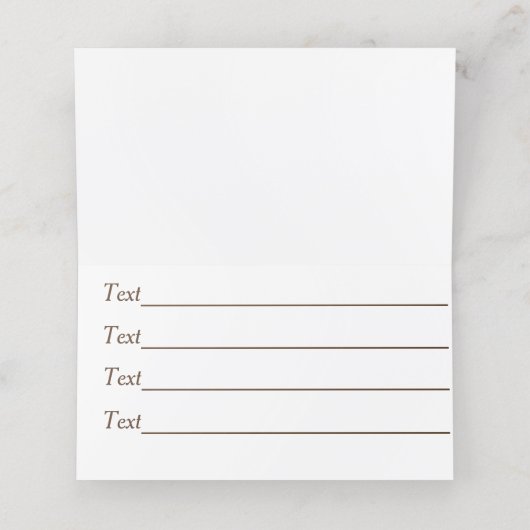 afbeelding met een grappige hond afsprakenkaart (Binnenkant ongevouwen)