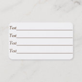 afbeelding met een grappige hond afsprakenkaartje (Achterkant)