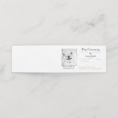 afbeelding met een grappige hond klantenkaartje (Buitenkant ongevouwen)