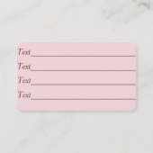 afbeelding met een grappige hond visitekaartje (Achterkant)