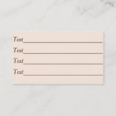 afbeelding met een grappige hond visitekaartje (Achterkant)