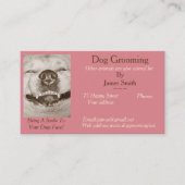 afbeelding met een grappige hond visitekaartje (Voorkant)