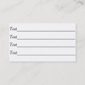 afbeelding met een grappige hond visitekaartje (Achterkant)