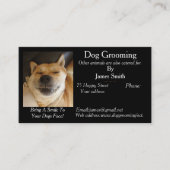 afbeelding met een grappige hond visitekaartje (Voorkant)