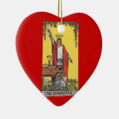 Afbeelding met een magische tarotkaart keramisch ornament (Rechts)