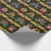Afbeelding met folk Hongaarse patronen Cadeaupapier (Hoek)