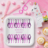 Afbeelding met gesynchroniseerde groep Aangepast Papieren Bordje (Feest)