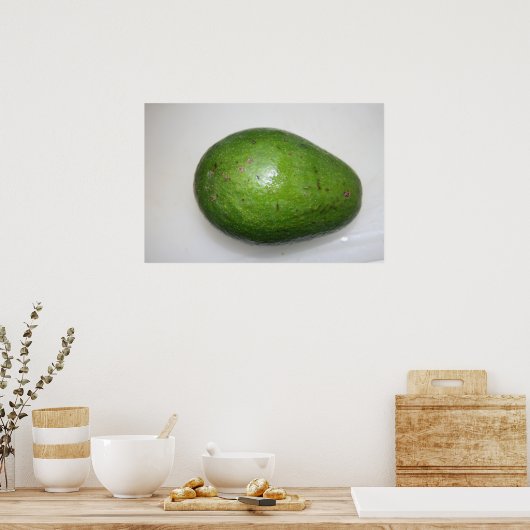 afbeelding met groene avacado ' s poster (Keuken)
