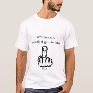 afbeelding met middelvinger, Plural, bekritiseert  T-shirt