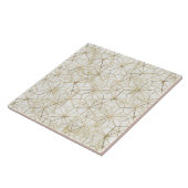Afbeelding met moderne gouden en marmer geometrisc tegeltje (Zijkant)