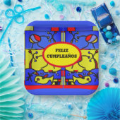 Afbeelding met moderne viskunst, partijgebonden Bo Papieren Bordje (Feest)