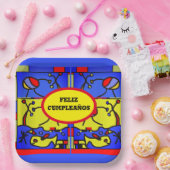 Afbeelding met moderne viskunst, partijgebonden Bo Papieren Bordje (Feest)