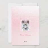 afbeelding met roze glitter pine - meervoudige fo feestdagenkaart (Achterkant)