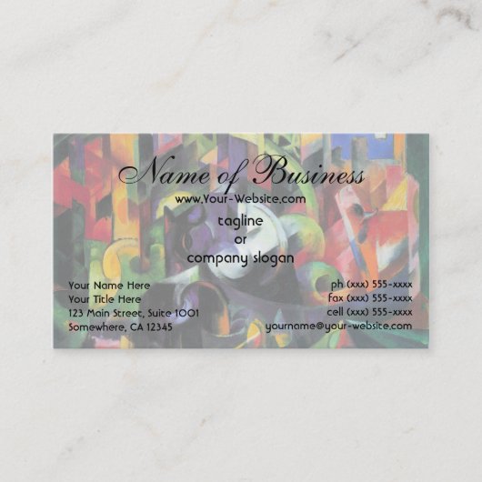 Afbeelding met Rundveemarc; Bild mit Rindern Visitekaartje (Voorkant)