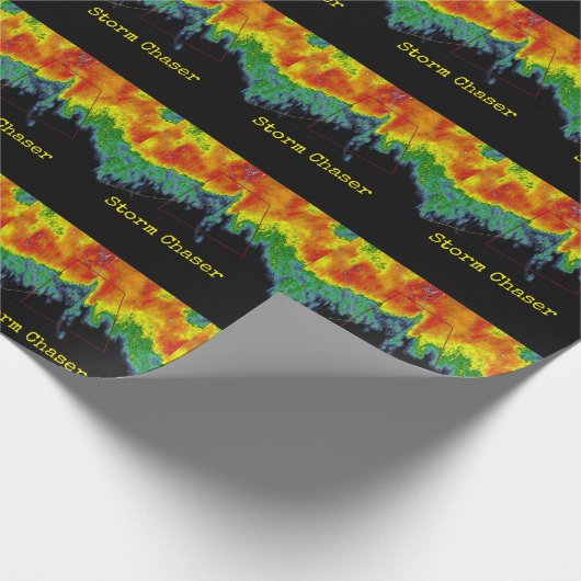 Afbeelding met storm-inktradar cadeaupapier (Hoek)