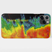 Afbeelding met storm-inktradar iPhone hoesje (Achterkant horizontaal)