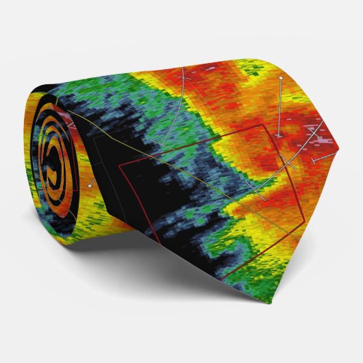 Afbeelding met storm-inktradar stropdas (Opgerold)