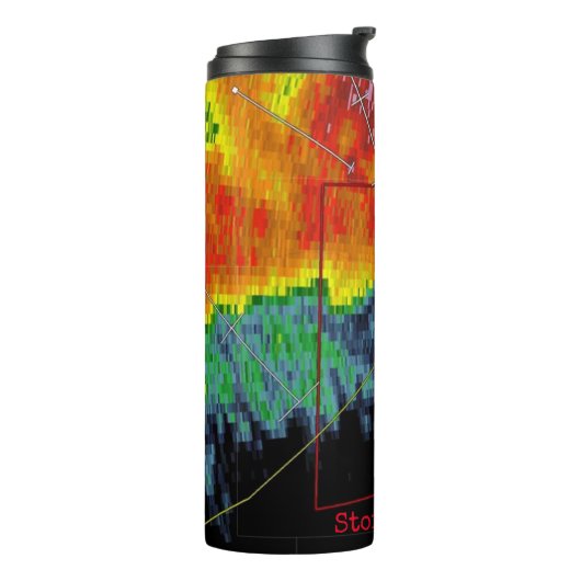 Afbeelding met storm-inktradar thermosbeker (Gedraaid links)