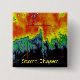 Afbeelding met storm-inktradar vierkante button 5,1 cm